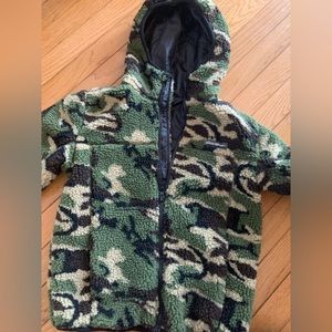 Youth Boys Eddie Bauer 7/8 Fleece Zip Up Coat